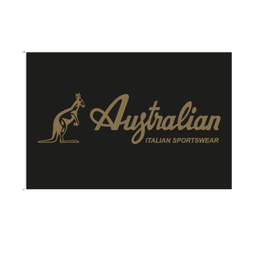 Drapeau australien logo doré