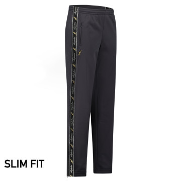 Pantalon australien slim fit avec 2 fermetures éclair et passepoil noir 3.0 | anthracite 