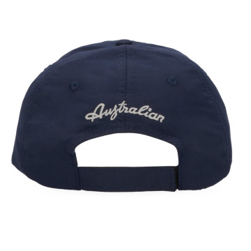 Casquette australienne avec logo argenté emblème marine