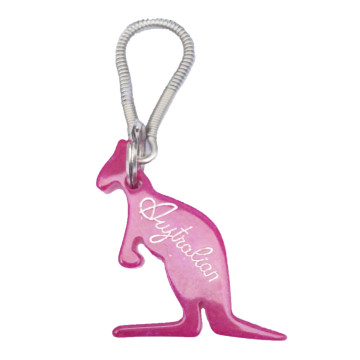 Porte-clés australien ☓ effet marbre ☓ rose