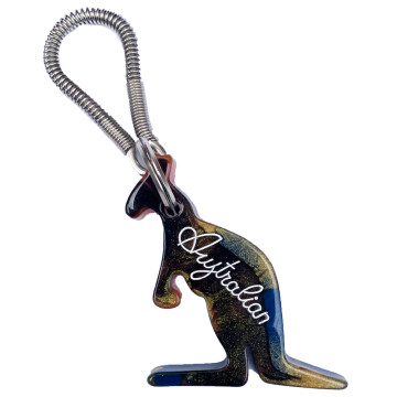 Porte-clefs australien ☓ effet marbre ☓ multicolore