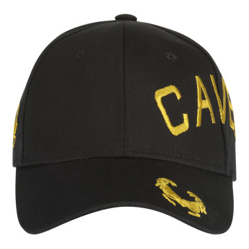 Cavello casquette logo croisée brodé doré | noir