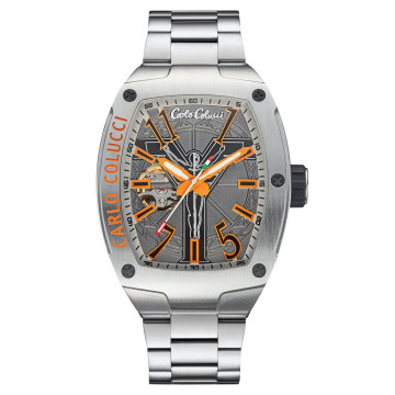 Carlo Colucci horloge stainless steel met vouwsluiting | CC103-2