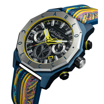 Carlo Colucci montre en acier inoxydable avec bracelet en silicone | CC201-2