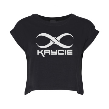 DJ Kaycie croptop logo | noir