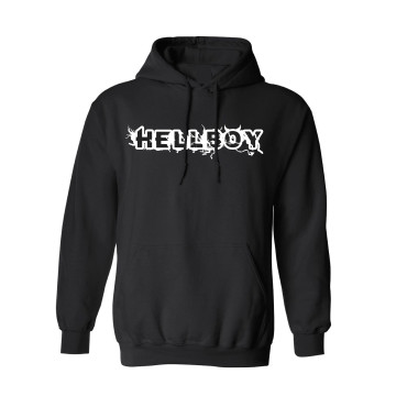 DJ Hellboy pull à capuche logo | noir