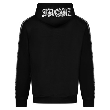 Drokz hooded zip met bies | zwart 