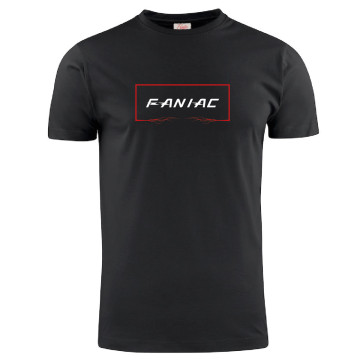 Faniac T-shirt lightning | Noir