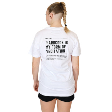 Gabba Clique T-shirt Meditation zwart | wit