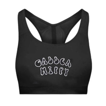 Gabber Hippy sporttop logo | noir
