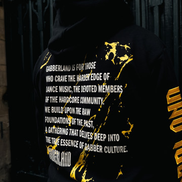 Gabberland hoodie | Noir
