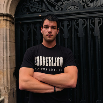 Gabberland T-shirt avec logo | Noir