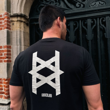 Gabberland T-shirt avec logo | Noir