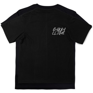 Gabba Clique T-shirt furious | zwart