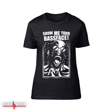 Hard-Wear originals dames t-shirt | show me your bassface!