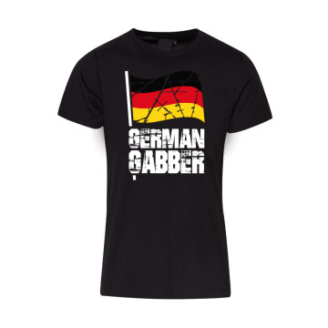 Hard-Wear T-shirt German gabber | zwart