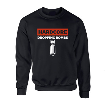 Hard-Wear Chandail Hardcore Dropping Bombs | noir