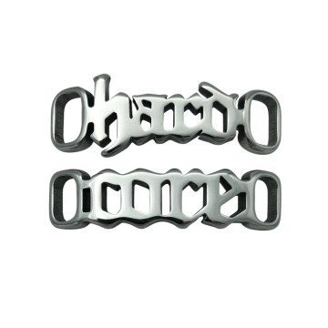 100% Hardcore lacelocks pour chaussures Hard-Core argent [lot de 2]