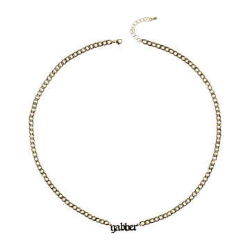 100% Hardcore Collier gabber 65 CM | Or