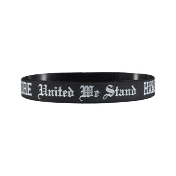 100% Hardcore bracelet UNITED WE STAND | noir