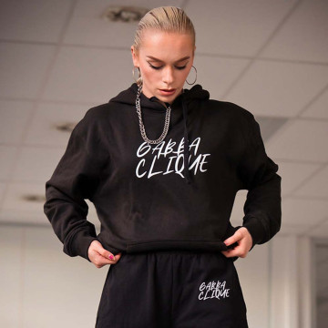 Gabba Clique hoodie Gabba logo | zwart