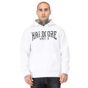 Hardcore United hoodie skully | wit - zwart