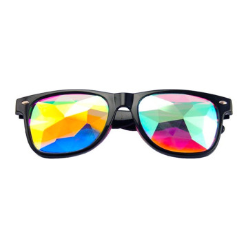 Lunettes kaléidoscope Loud and Clear wayfarer diamond | black