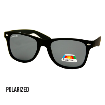 Lunettes de soleil Loud and Clear monture noire mate | verre noir polarisé