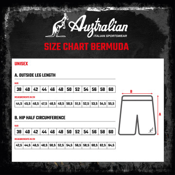 Bermuda australien à deux zips avec passepoil blanc 2.0 | rouge