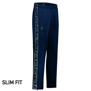 Pantalon Australian slim fit avec 2 fermetures à glissière et passepoil noir 3.0 | navy