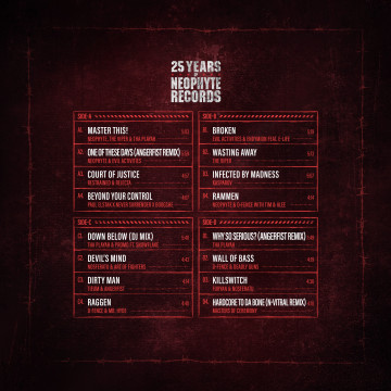 Neophyte Records – 25 Years Of Hardcore Legacy – Volume 2 vinyl