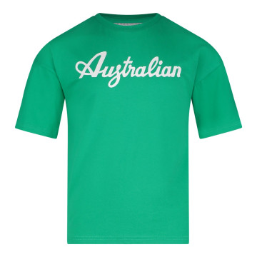 T-shirt enfant australien logo basique | vert