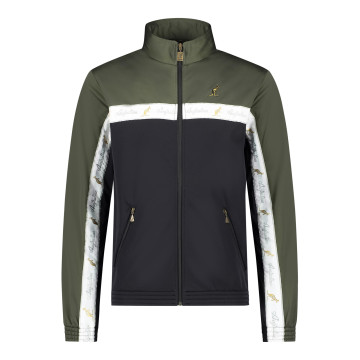Australian duo jacket white breasted 2.0 | black - olive green