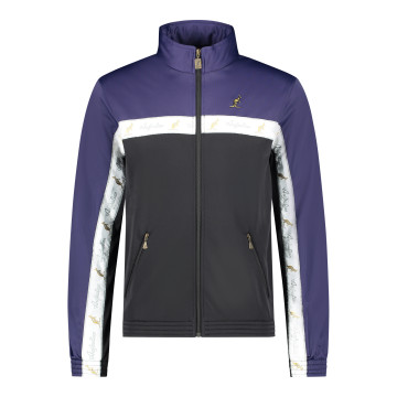 Australian duo jacket white breasted 2.0 | black - cosmo blue