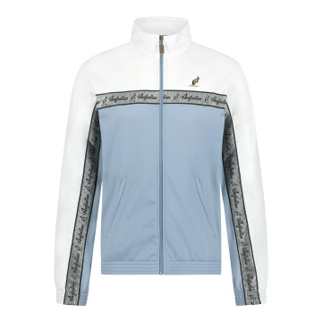 Australian duo jacket silver breasted 3.0 | light denim - white