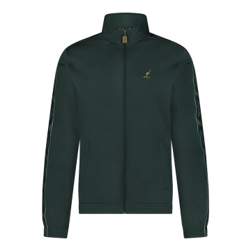 Veste Australian slim fit avec passepoil noir + big logo 3.0 | woods green