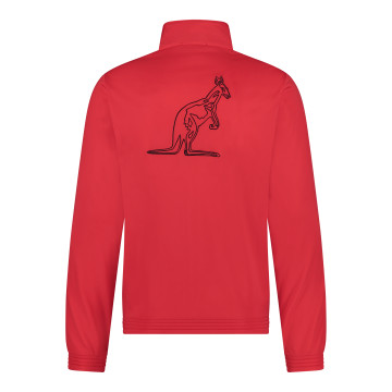 Veste slim australienne passepoilée noire + big logo 3.0 | rouge