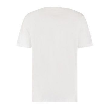 T-shirt australien avec logo argenté | blanc