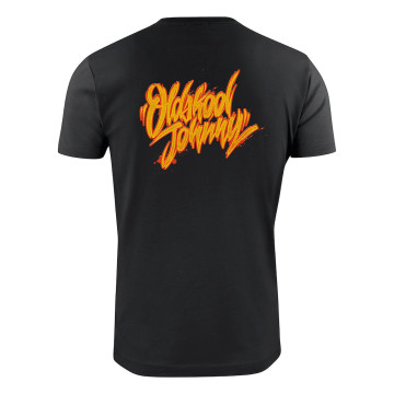 Oldskool Johnny T-shirt | Zwart
