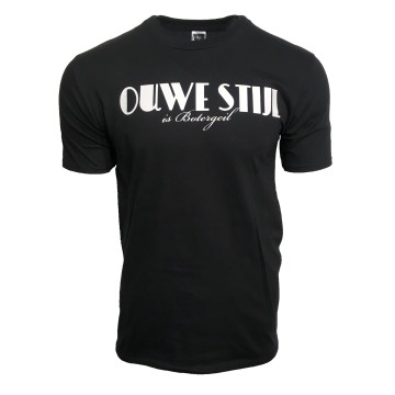 Ouwe stijl t-shirt | basic ☓ noir