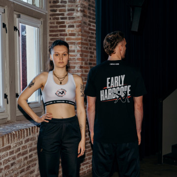 Ouwe Stijl is Botergeil t-shirt early hardcore | zwart 