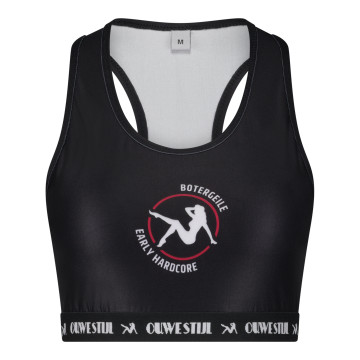 Ouwe Stijl is Botergeil sporttop | zwart