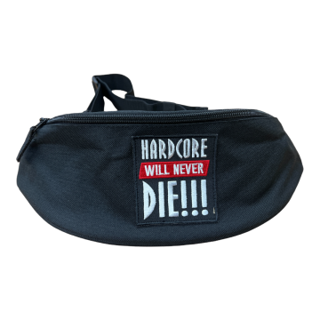 Hard-Wear heuptas met borduring Hardcore will never die !!!