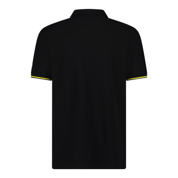 Play! Events polo met geel logo | zwart