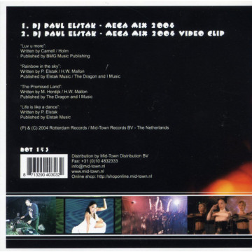 DJ Paul Elstak - mega mix 2004 CD
