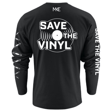  Save the Vinyl  longsleeve | noir