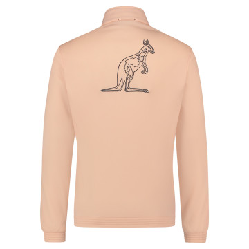 Veste slim australienne passepoilée noire + big logo 3.0 | abricot