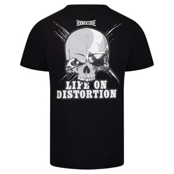 100% Hardcore X System Overload T-shirt LIFE ON DISTORTION | Noir