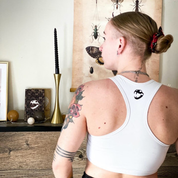 Speedcore Italia logo du haut de sport | blanc