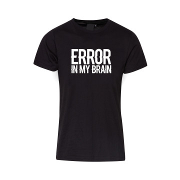 Hard-Wear T-shirt Error In My Brain | noir